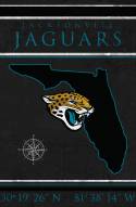 Jacksonville Jaguars 17" x 26" Coordinates Sign