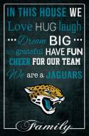 Jacksonville Jaguars 17" x 26" In This House Sign