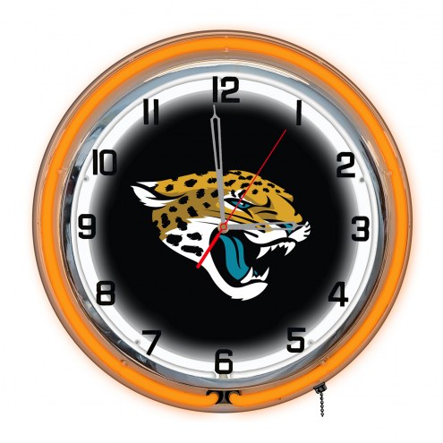 Jacksonville Jaguars 18&quot; Neon Clock