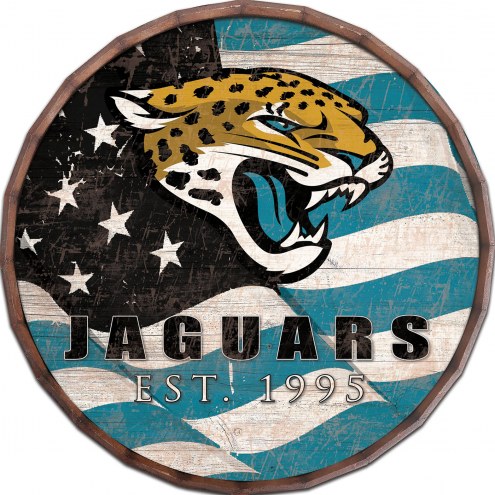 Jacksonville Jaguars 24&quot; Flag Barrel Top
