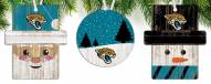 Jacksonville Jaguars 3-Pack Christmas Ornament Set