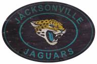 Jacksonville Jaguars 46" Heritage Logo Oval Sign