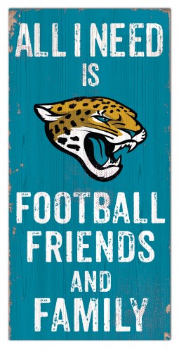 Jacksonville Jaguars 6&quot; x 12&quot; Friends & Family Sign