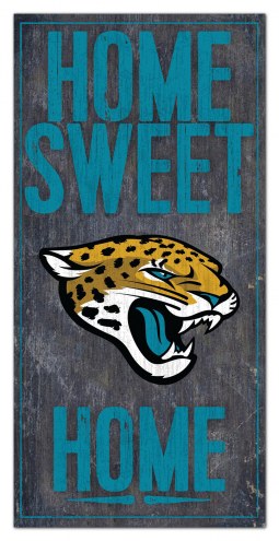 Jacksonville Jaguars 6&quot; x 12&quot; Home Sweet Home Sign