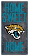 Jacksonville Jaguars 6" x 12" Home Sweet Home Sign