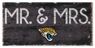 Jacksonville Jaguars 6" x 12" Mr. & Mrs. Sign