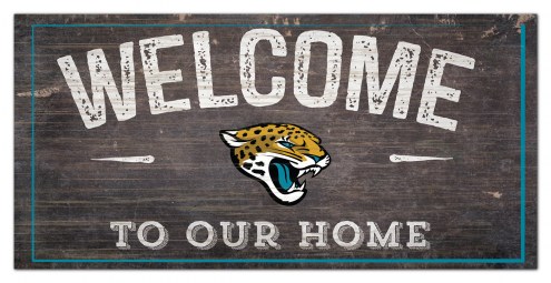 Jacksonville Jaguars 6&quot; x 12&quot; Welcome Sign