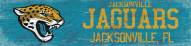 Jacksonville Jaguars 6" x 24" Team Name Sign