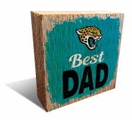 Jacksonville Jaguars Best Dad 6" x 6" Block