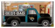 Jacksonville Jaguars Best Dad Truck 6" x 12" Sign