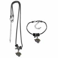 Jacksonville Jaguars Euro Bead Necklace & Bracelet Set