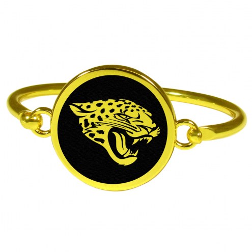 Jacksonville Jaguars Gold Tone Bangle Bracelet