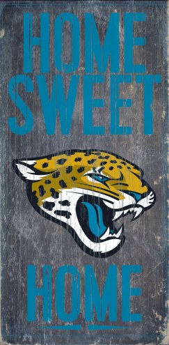 Jacksonville Jaguars Home Sweet Home Wood Sign