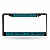 Jacksonville Jaguars Laser Black License Plate Frame