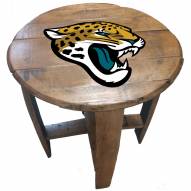 Jacksonville Jaguars Oak Barrel Table