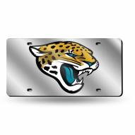 Jacksonville Jaguars Silver Laser Cut License Plate
