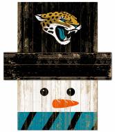 Jacksonville Jaguars Snowman Head Sign