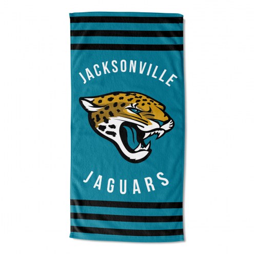 Jacksonville Jaguars Stripes Beach Towel
