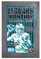 Jacksonville Jaguars Team Monthly 11" x 19" Framed Sign