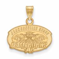 Jacksonville State Gamecocks Sterling Silver Gold Plated Small Pendant