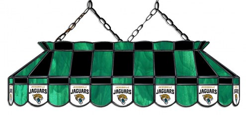 Jacksonville Jaguars NFL Team 40&quot; Rectangular Stained Glass Shade