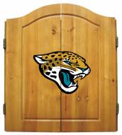 Jacksonville Jaguars Dart Board Cabinet Set