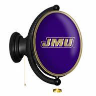 James Madison Dukes Oval Rotating Lighted Wall Sign