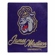 James Madison Dukes Signature Raschel Throw Blanket