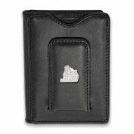 James Madison Dukes Sterling Silver Black Leather Wallet