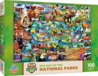 Jr Ranger National Parks Map 100 Piece Puzzle
