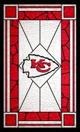 Kansas City Chiefs 11" x 19" Stained Glass Sign