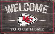Kansas City Chiefs 11" x 19" Welcome to Our Home Sign