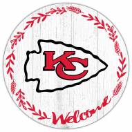 Kansas City Chiefs 12" Welcome Circle Sign