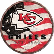 Kansas City Chiefs 16" Flag Barrel Top