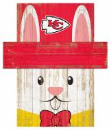 Kansas City Chiefs 19" x 16" Easter Bunny Head