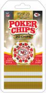 Kansas City Chiefs 20 Piece Poker Chips Set