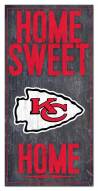 Kansas City Chiefs 6" x 12" Home Sweet Home Sign