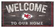 Kansas City Chiefs 6" x 12" Welcome Sign