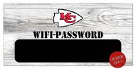 Kansas City Chiefs 6" x 12" Wifi Password Sign