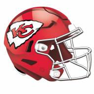Kansas City Chiefs Authentic Helmet Cutout Sign