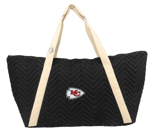 Kansas City Chiefs Chevron Stitch Weekender Bag