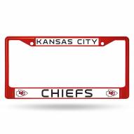 Kansas City Chiefs Color Metal License Plate Frame