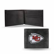 Kansas City Chiefs Embroidered Leather Billfold Wallet