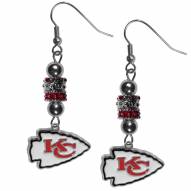 Kansas City Chiefs Euro Bead Earrings