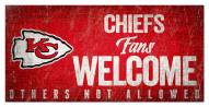 Kansas City Chiefs Fans Welcome Sign