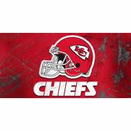 Kansas City Chiefs Glass Wall Art Helmet