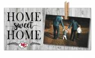Kansas City Chiefs Home Sweet Home Clothespin Frame