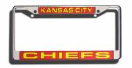Kansas City Chiefs Laser Cut License Plate Frame