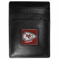 Kansas City Chiefs Leather Money Clip/Cardholder in Gift Box