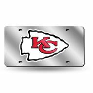 Kansas City Chiefs NFL Silver Laser License Plate